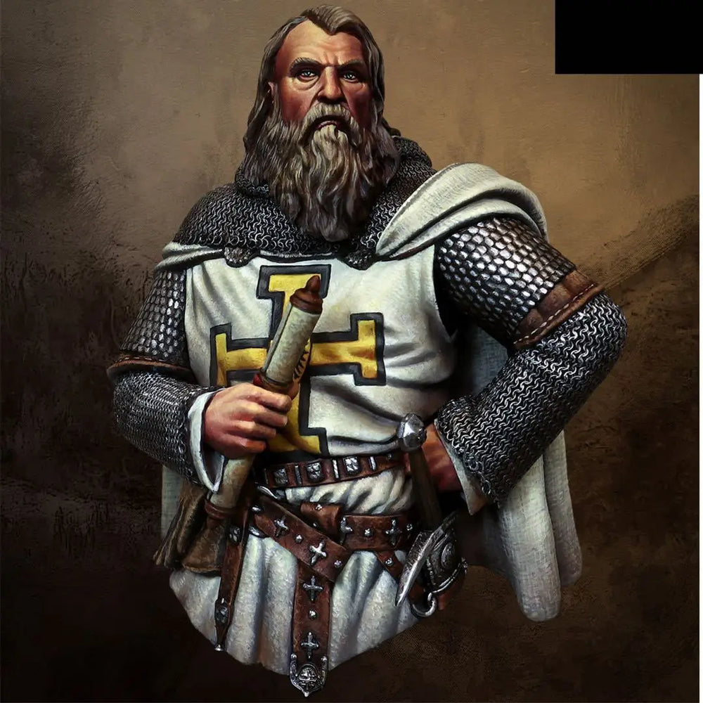 1/9 Medieval Knight, Resin Model Bust Kit, Unassembled and Unpainted