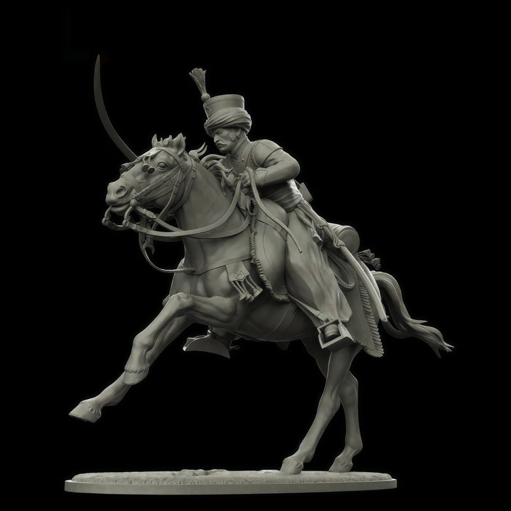 1/30 Napoleonic Mameluke Imperial Guard, 3 Figures, Resin Model Figure Kit, Unassembled and Unpainted