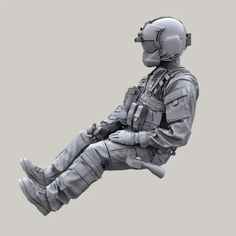 1/35 Modern Tactical Operator Seated, Resin Model Figure Kit, Unassembled and Unpainted