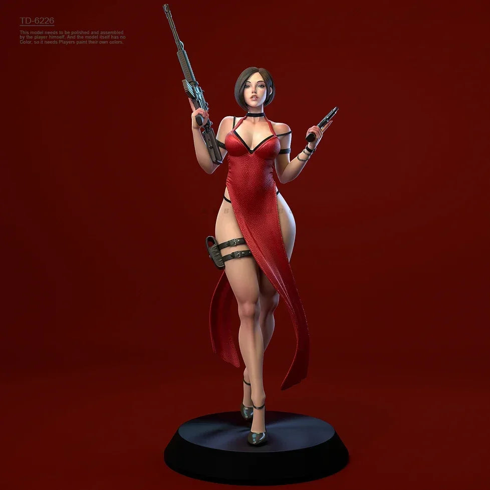 90mm Female Operative, Resin Model Figure Kit, Unassembled and Unpainted