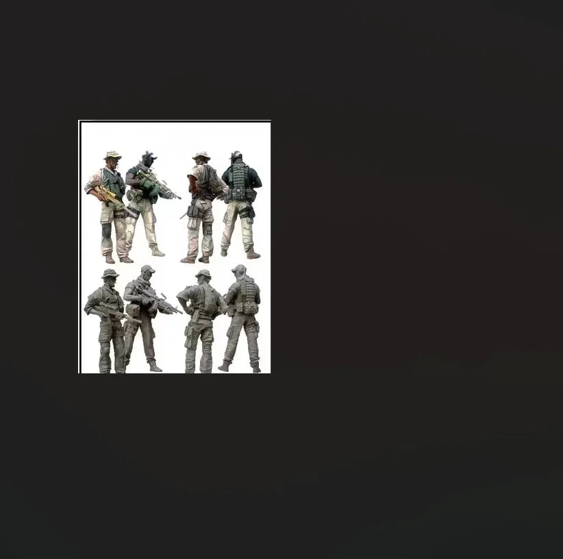 1/35 WWI Tactical Operators Squad, 8 Figures, Resin Model Figure Kit, Unassembled and Unpainted