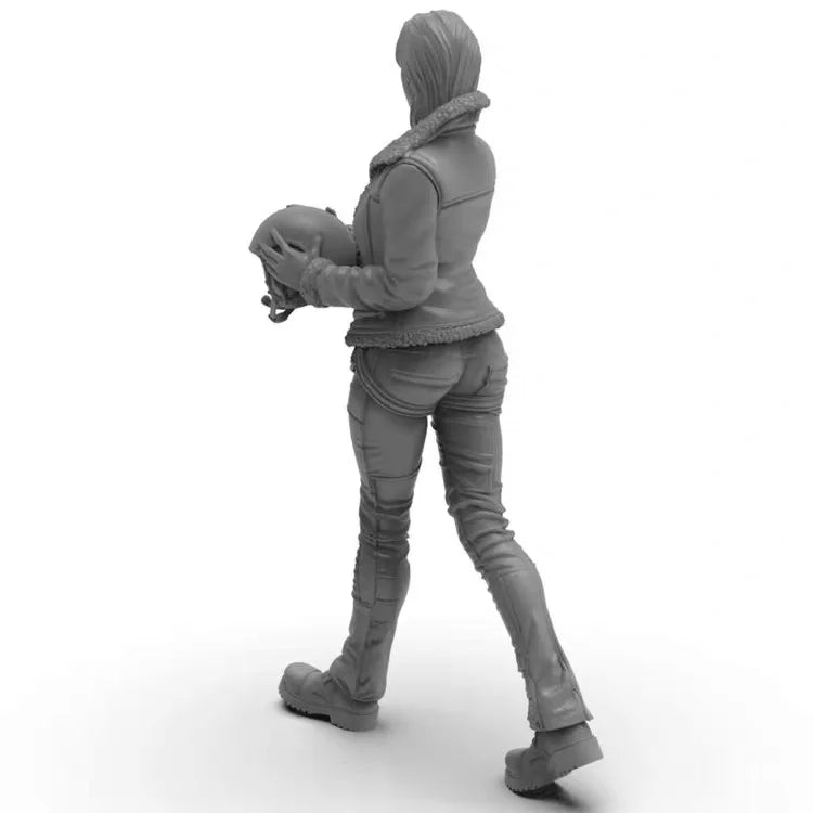 1/35 Modern Female Pilot Character, Resin Model Figure Kit, Unassembled and Unpainted