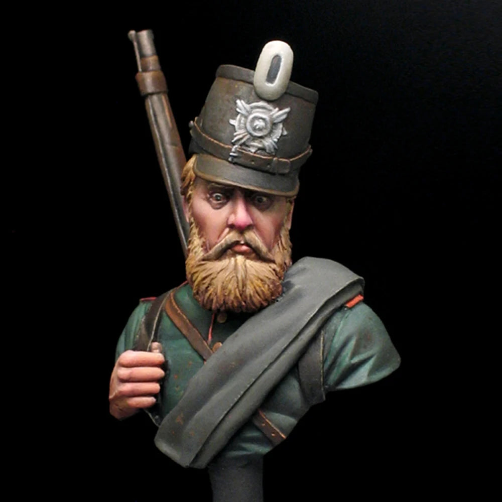1/16 WWI Prussian Soldier, Resin Model Bust Kit, Unassembled and Unpainted