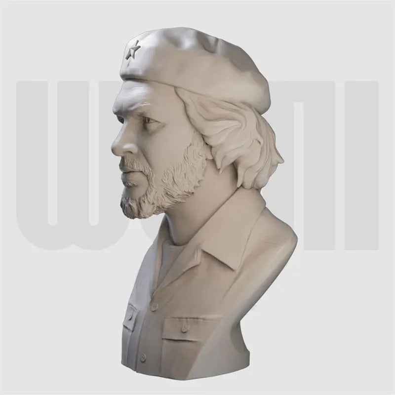 1/10 Cold War Che Guevara with Star Headband, Resin Model Bust Kit, Unassembled and Unpainted