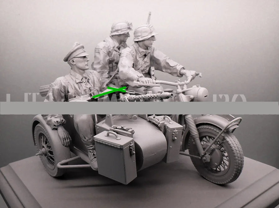 1/16 WWII German, 5 Figures, Resin Model Figure Kit, Unassembled and Unpainted