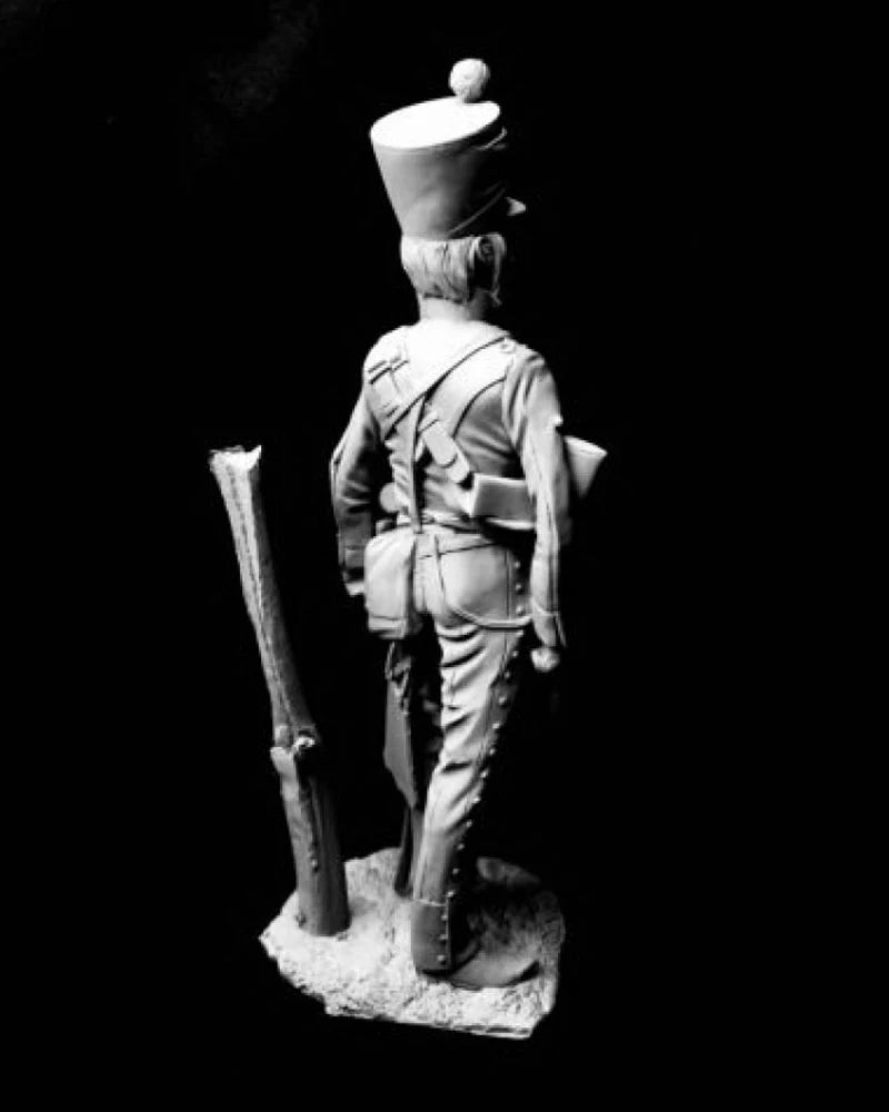 1/16 Napoleonic French Hussar Cavalryman, Resin Model Figure Kit, Unassembled and Unpainted