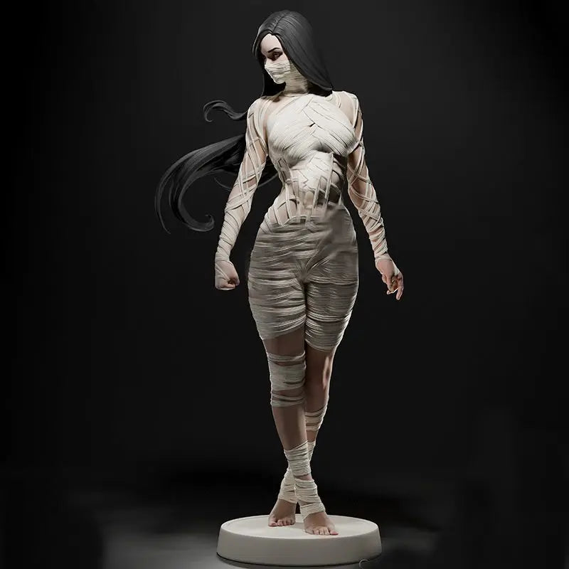 Modern Tactical Operator in Wrapped Hooded Suit, Resin Model Figure Kit, Fantasy Theme, Unassembled and Unpainted