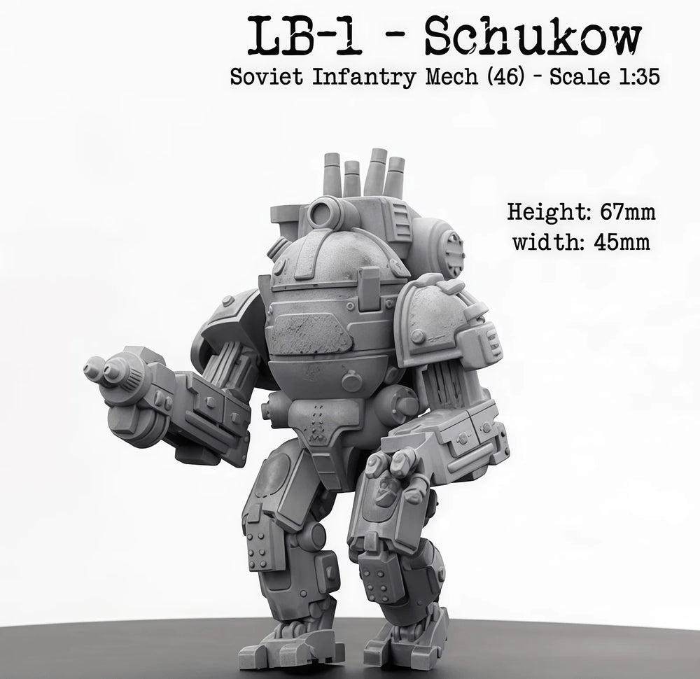 1/35 Soviet Infantry Mech, Resin Model Vehicle Kit, Sci-Fi Theme, Unassembled and Unpainted
