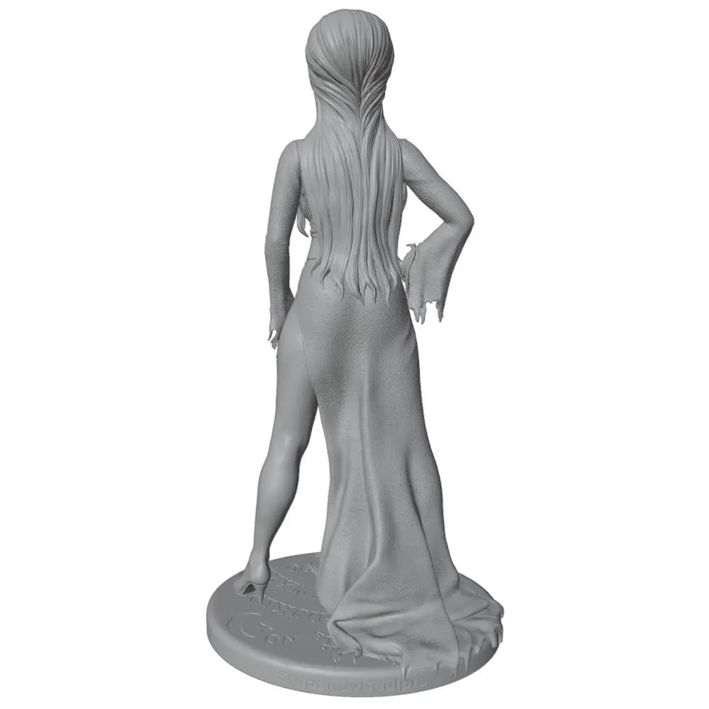 1/24 Woman in Corset and High-Slit Skirt, Resin Model Figure Kit, Unassembled and Unpainted