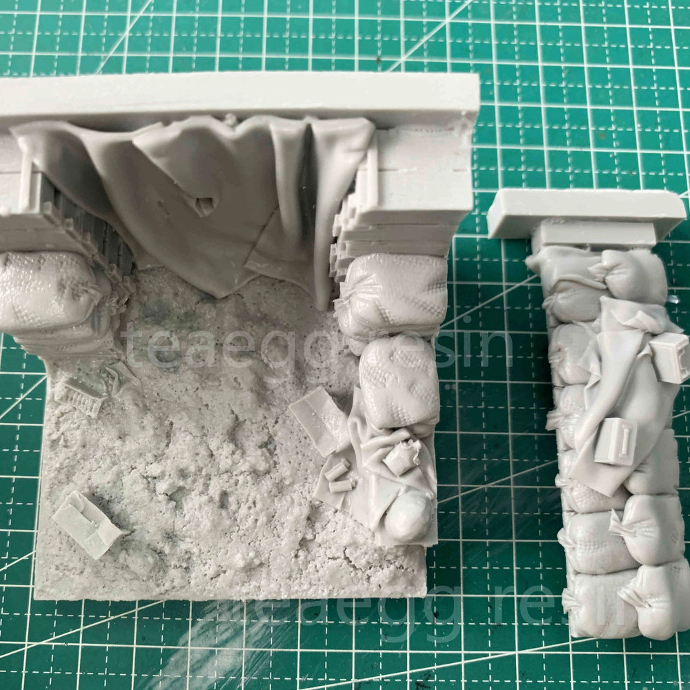 Vietnam War Bunker Fortification, Resin Model Terrain Kit, Unpainted