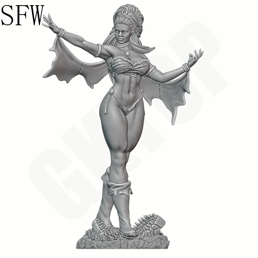 1/24 Winged Spirit Beauty, Resin Model Figure Kit, Fantasy Theme, Unassembled and Unpainted