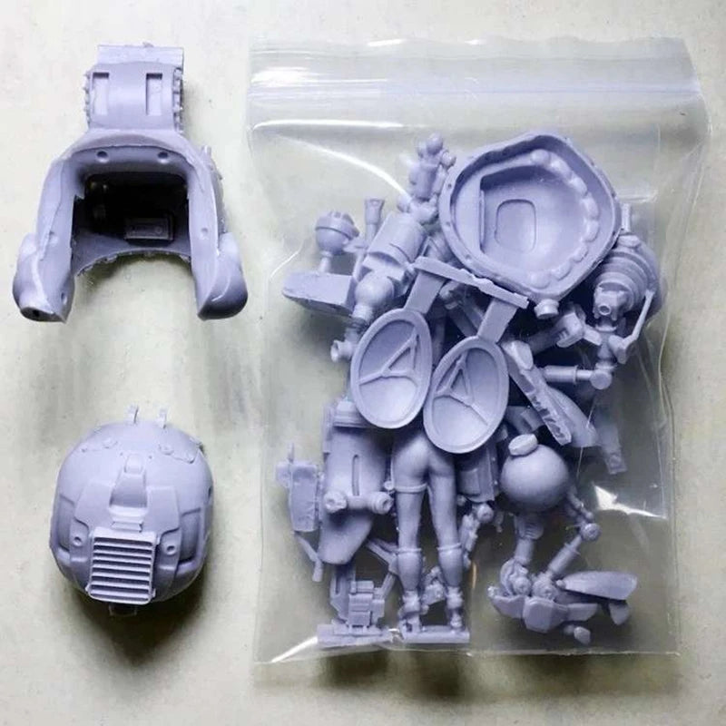 1/35 Military Mecha, Resin Model Vehicle Kit, Sci-Fi Theme, Unassembled and Unpainted