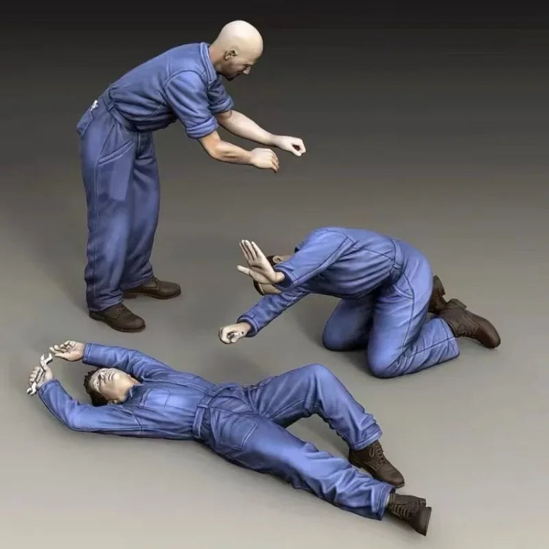 1/35 Modern Repair Workers, 3 Figures, Resin Model Figure Kit, Unassembled and Unpainted