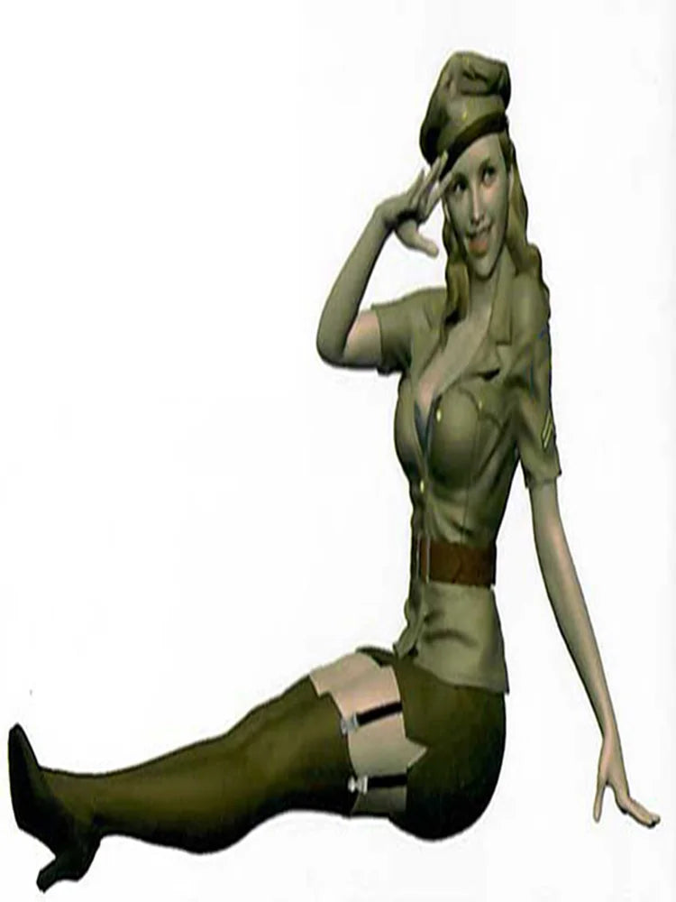 1/16 Modern Military Soldier Seated, Resin Model Figure Kit, Unassembled and Unpainted
