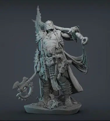 1/24 Barbarian Warrior Donovan, Resin Model Figure Kit, Fantasy Theme, Unassembled and Unpainted