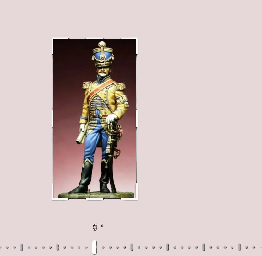 1/32 Napoleonic Military Officer, Resin Model Figure Kit, Unassembled and Unpainted
