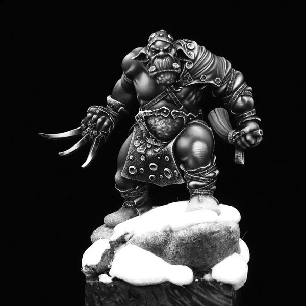 Grimdark Warrior, Resin Model Bust Kit, Fantasy Theme, Unassembled and Unpainted