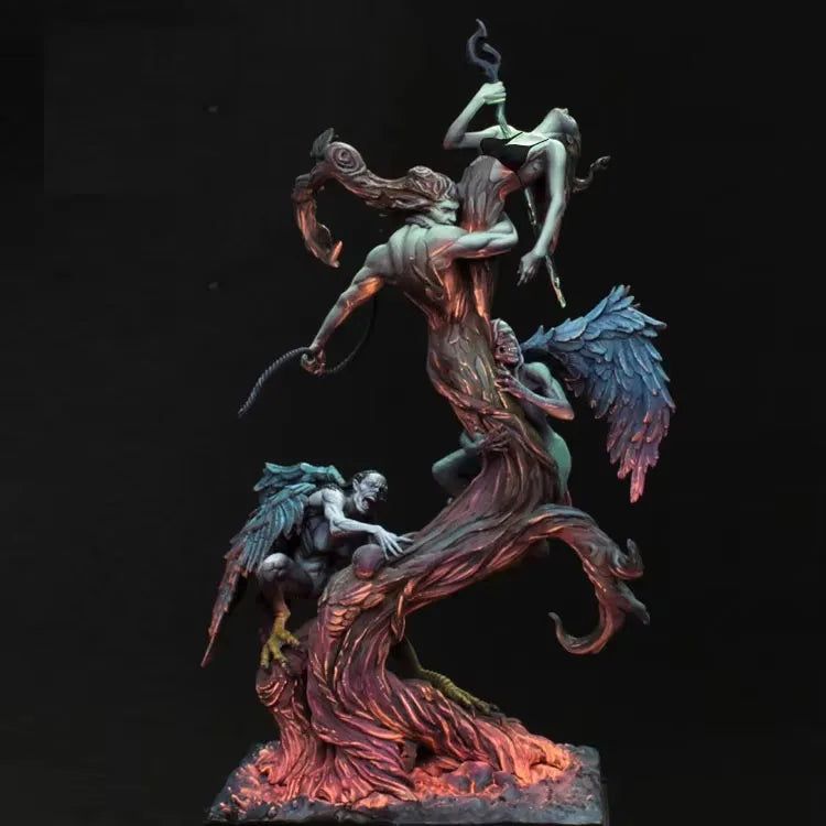 1/24 Demon Sorceress, Resin Model Figure Kit, Fantasy Theme, Unassembled and Unpainted