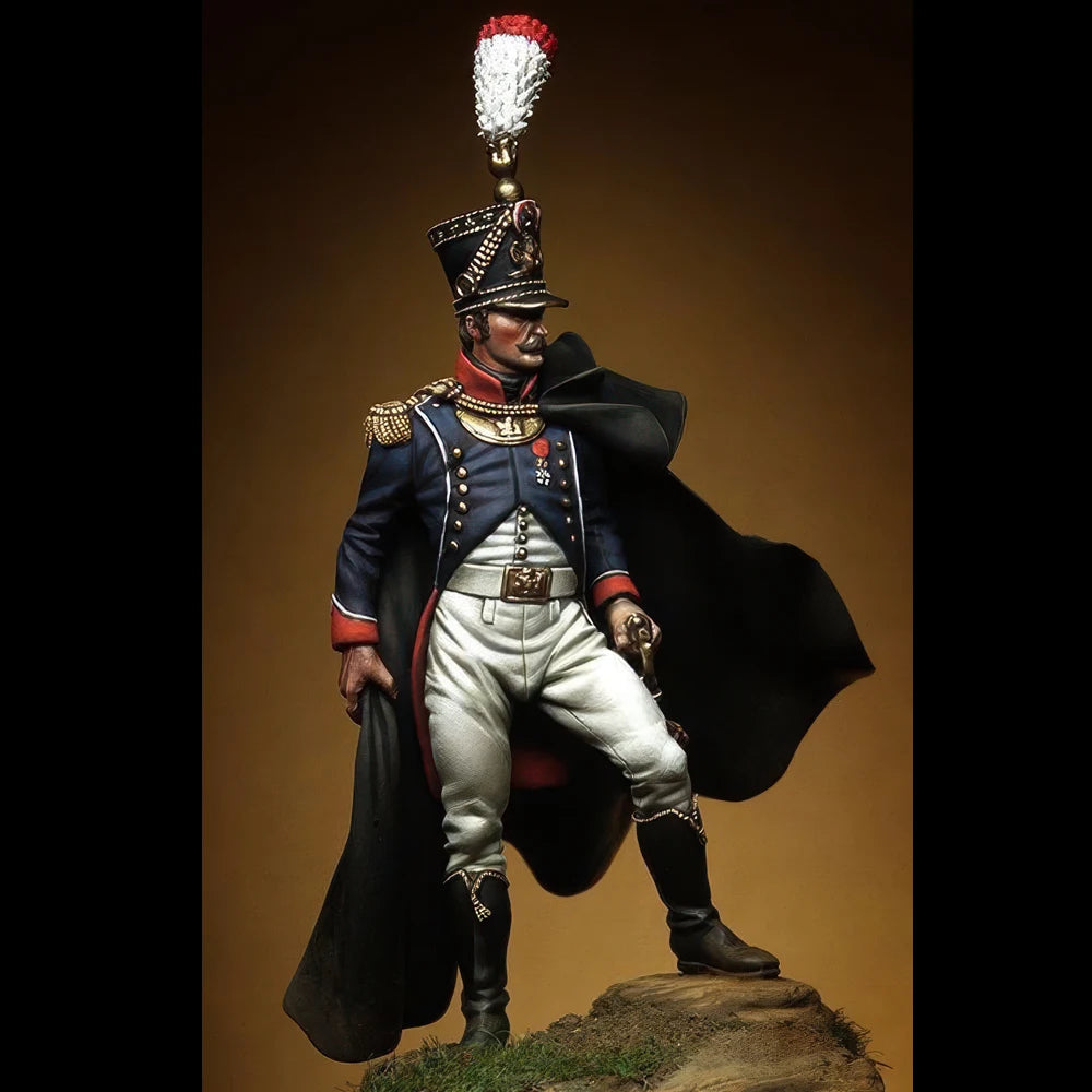 1/32 Napoleonic French Grenadier Officer, Resin Model Figure Kit, Unassembled and Unpainted