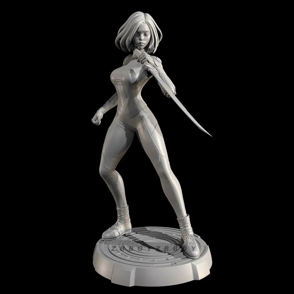 50mm Alita Cyborg Soldier, Resin Model Figure Kit, Anime Theme, Unassembled and Unpainted