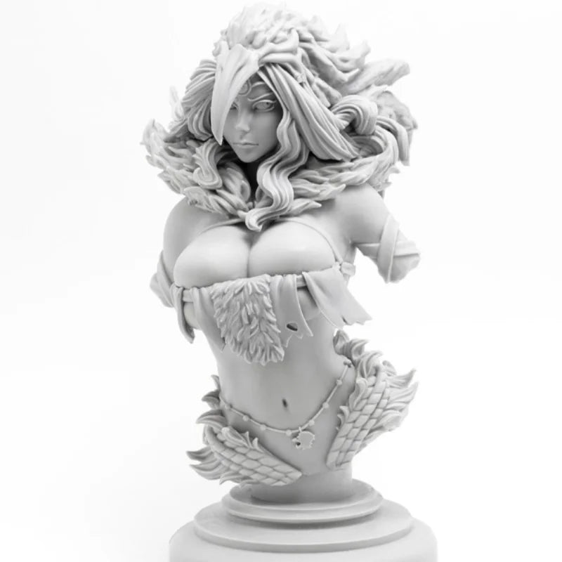 Female Lion, Resin Model Bust Kit, Fantasy Theme, Unassembled and Unpainted