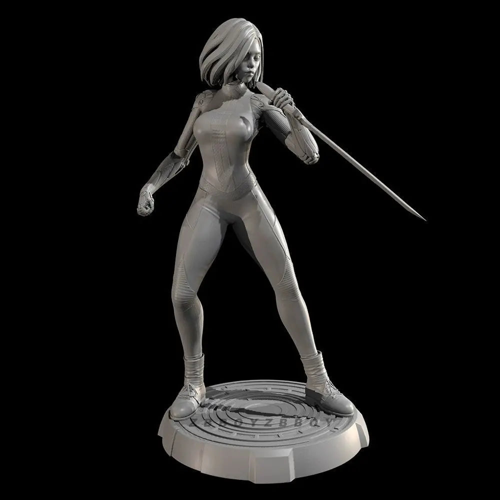 50mm Alita Cyborg Soldier, Resin Model Figure Kit, Anime Theme, Unassembled and Unpainted