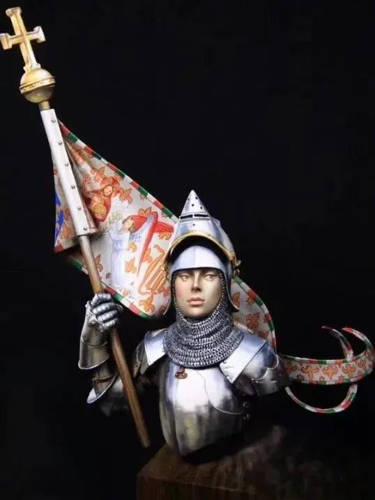 1/12 Medieval Crusader Knight, Resin Model Figure Kit, Unassembled and Unpainted