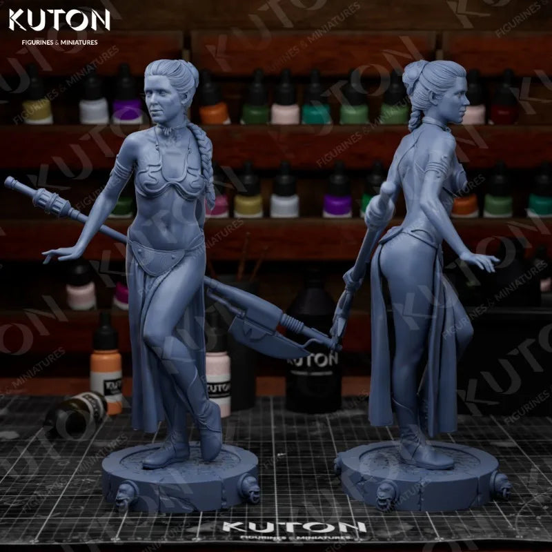 1/24 Female Warrior Princess, Resin Model Figure Kit, Fantasy Theme, Unassembled and Unpainted