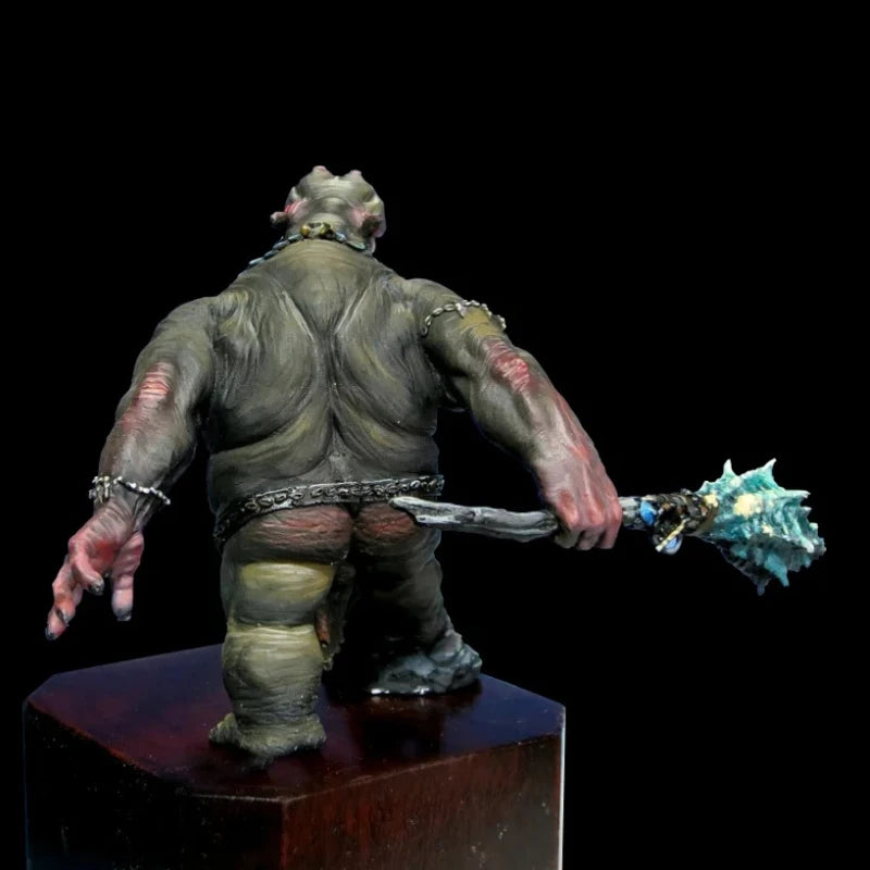 70mm Troll Warrior, Resin Model Figure Kit, Fantasy Theme, Unassembled and Unpainted