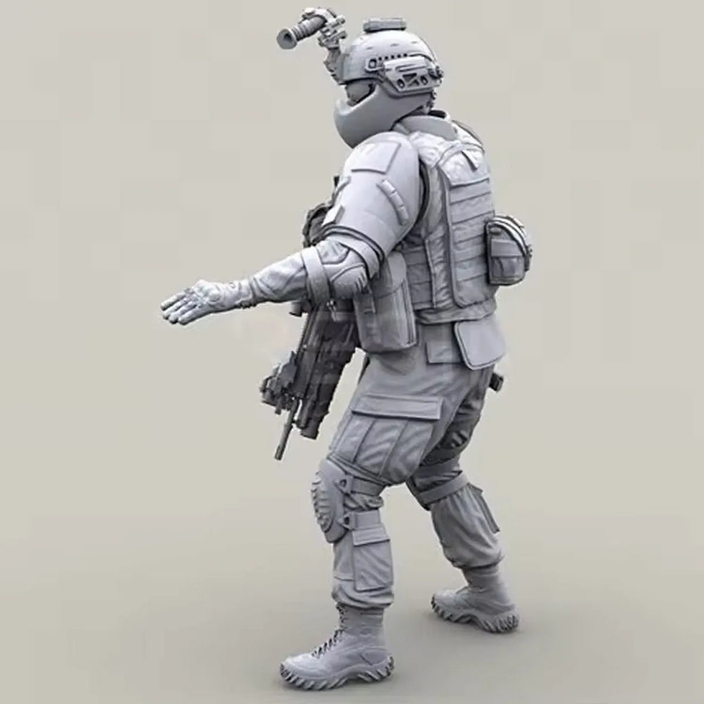 1/35 Modern U.S. Army Soldier, Resin Model Figure Kit, Unassembled and Unpainted