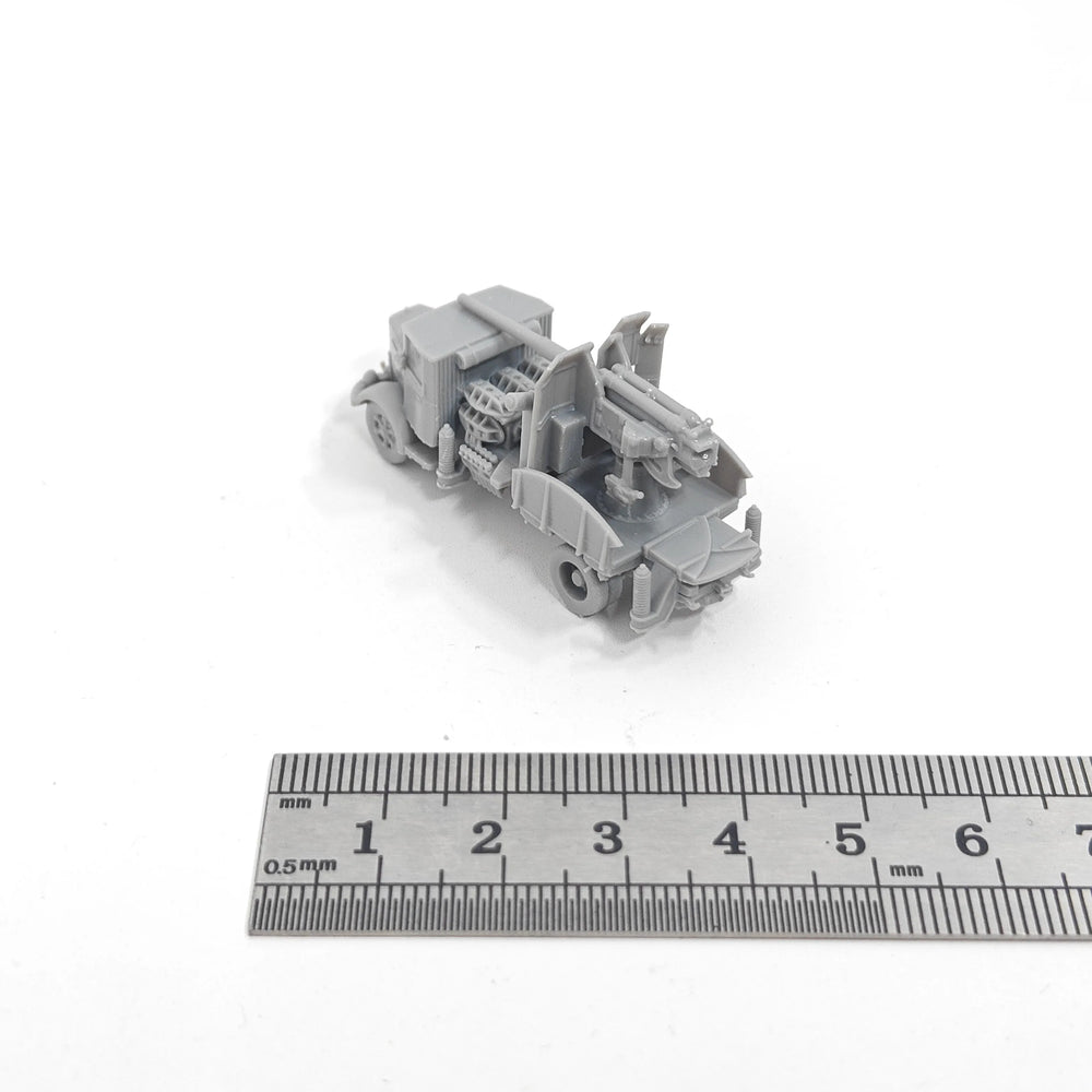 1/144 WWII Italian Autocannone 3Ro 90mm AA, Resin Model Vehicle Kit, Unassembled and Unpainted