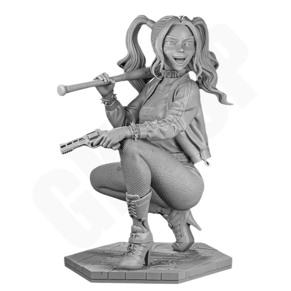 1/24 Clown Character with Baseball Bat, Resin Model Figure Kit, Unassembled and Unpainted