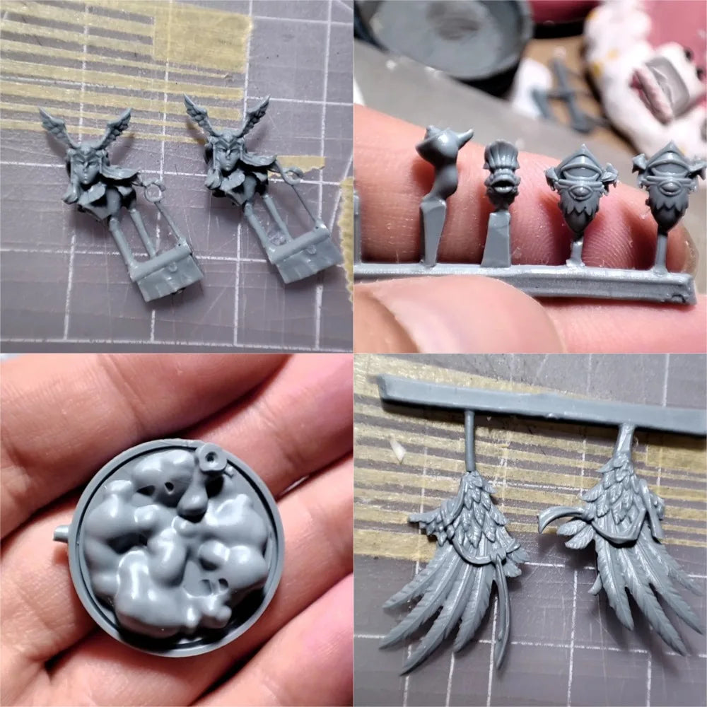 38mm Angel Warrior, Resin Model Figure Kit, Fantasy Theme, Unassembled and Unpainted