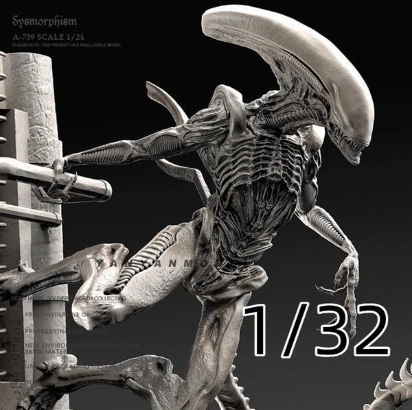Alien Soldier, Resin Model Figure Kit, Sci-Fi Theme, Unassembled and Unpainted