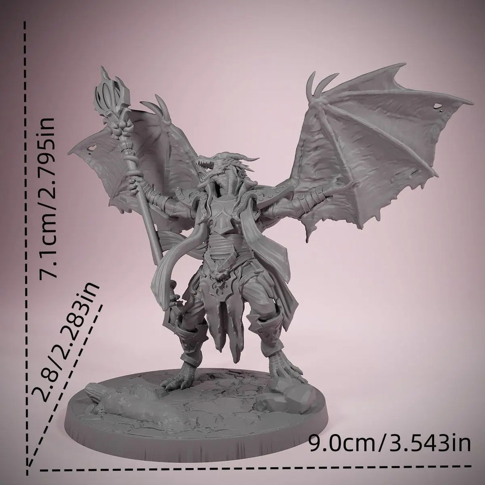 71mm Dragon Rider, Resin Model Figure Kit, Fantasy Theme, Unassembled and Unpainted