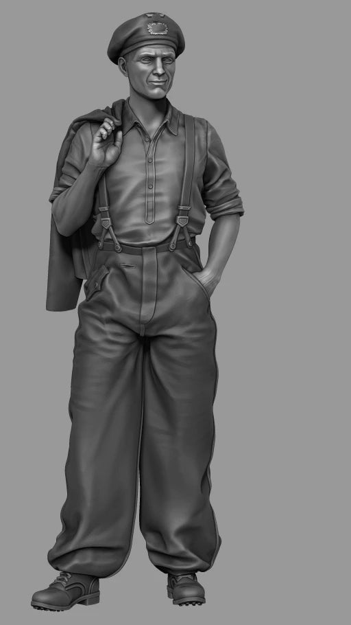 1/35 WWII Soldiers in Uniform, 2 Figures, Resin Model Figure Kit, Unassembled and Unpainted