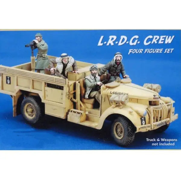 1/35 WWII British LRDG Crew, 4 Figures, Resin Model Figure Kit, Unassembled and Unpainted