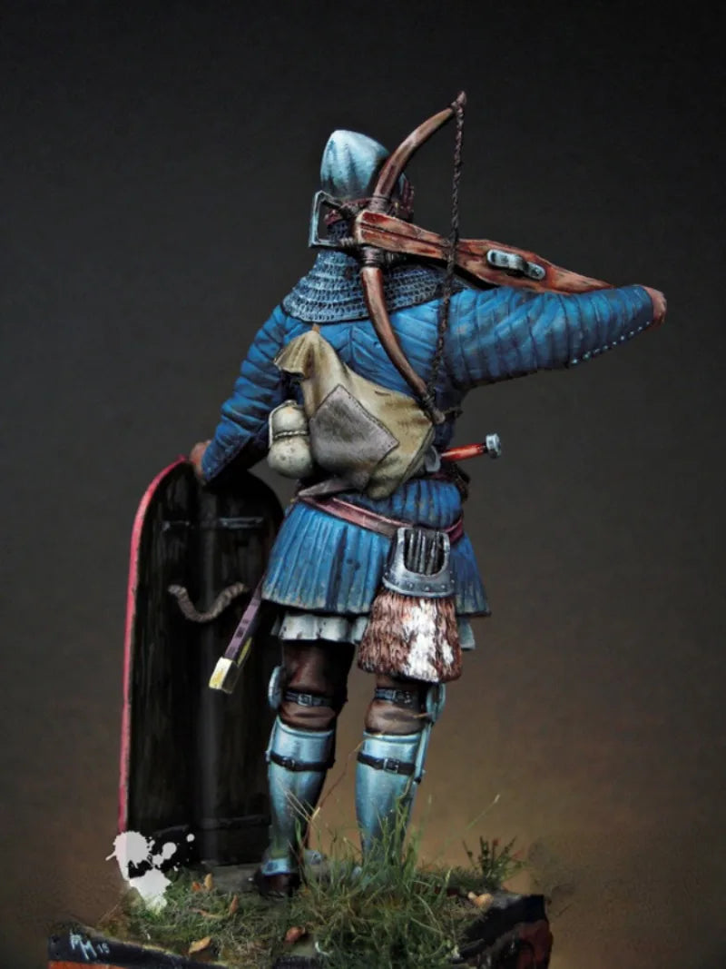 1/24 Medieval French Archer, Resin Model Figure Kit, Unassembled and Unpainted