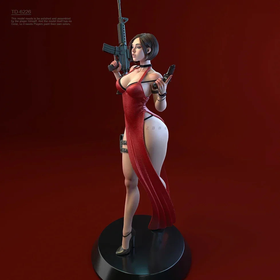 90mm Female Operative, Resin Model Figure Kit, Unassembled and Unpainted