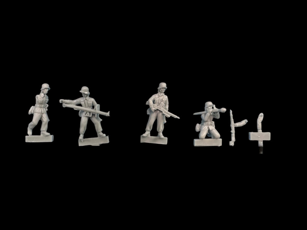 1/72 Modern Infantry Squad with Machine Gunner, 5 Figures, Resin Model Figure Kit, Unassembled and Unpainted