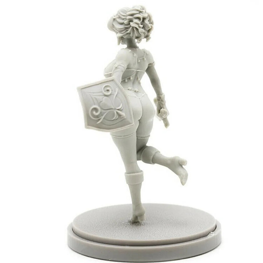 30mm Elf Female Warrior, Resin Model Figure Kit, Fantasy Theme, Unassembled and Unpainted