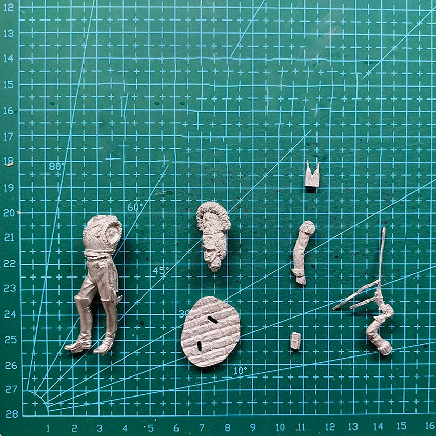 1/32 Napoleonic British Guard Officer, Resin Model Figure Kit, Unassembled and Unpainted