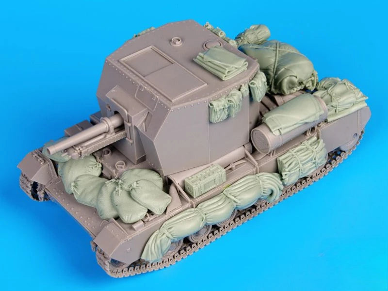 1/35 WWII British Bishop Self-Propelled Gun, Resin Model Vehicle Kit, Unassembled and Unpainted