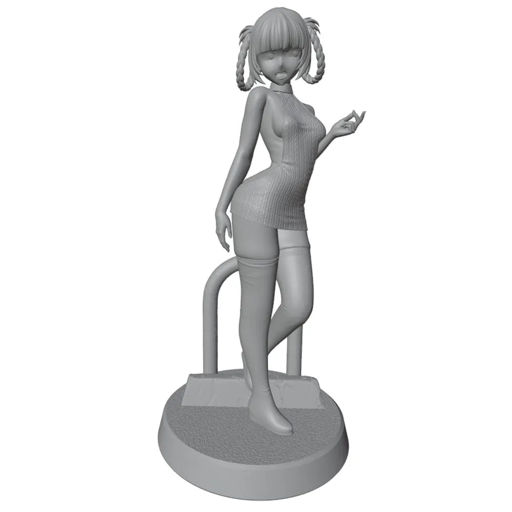 1/24 Pinup Anime Girl, Resin Model Figure Kit, Unassembled and Unpainted