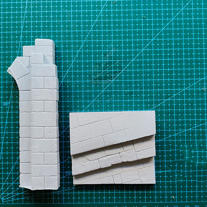 Medieval Castle Wall Base, Resin Model Terrain Kit, Unpainted