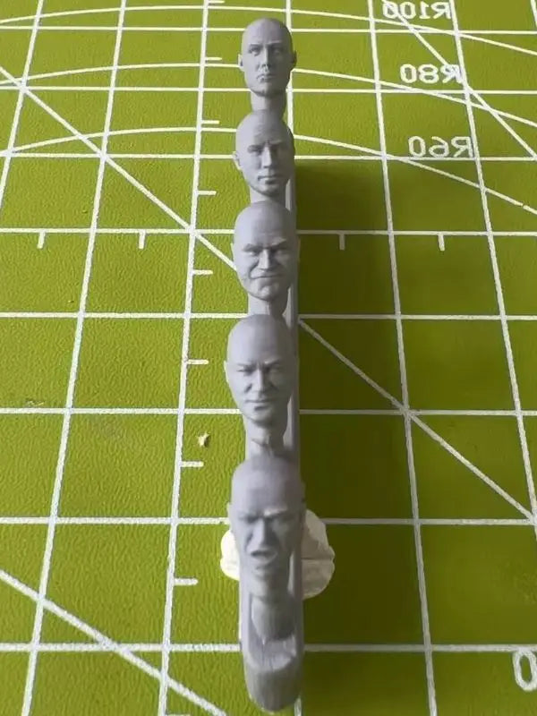 1/35 Modern Soldier Head Replacements Set, 5 Figures, Resin Model Figure Kit, Unassembled and Unpainted