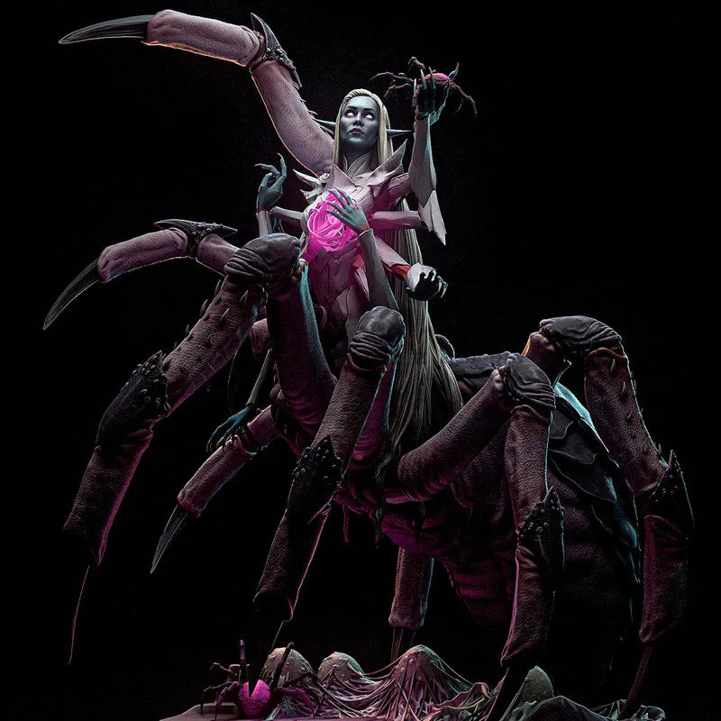 60mm Spider Witch, Resin Model Figure Kit, Fantasy Theme, Unassembled and Unpainted