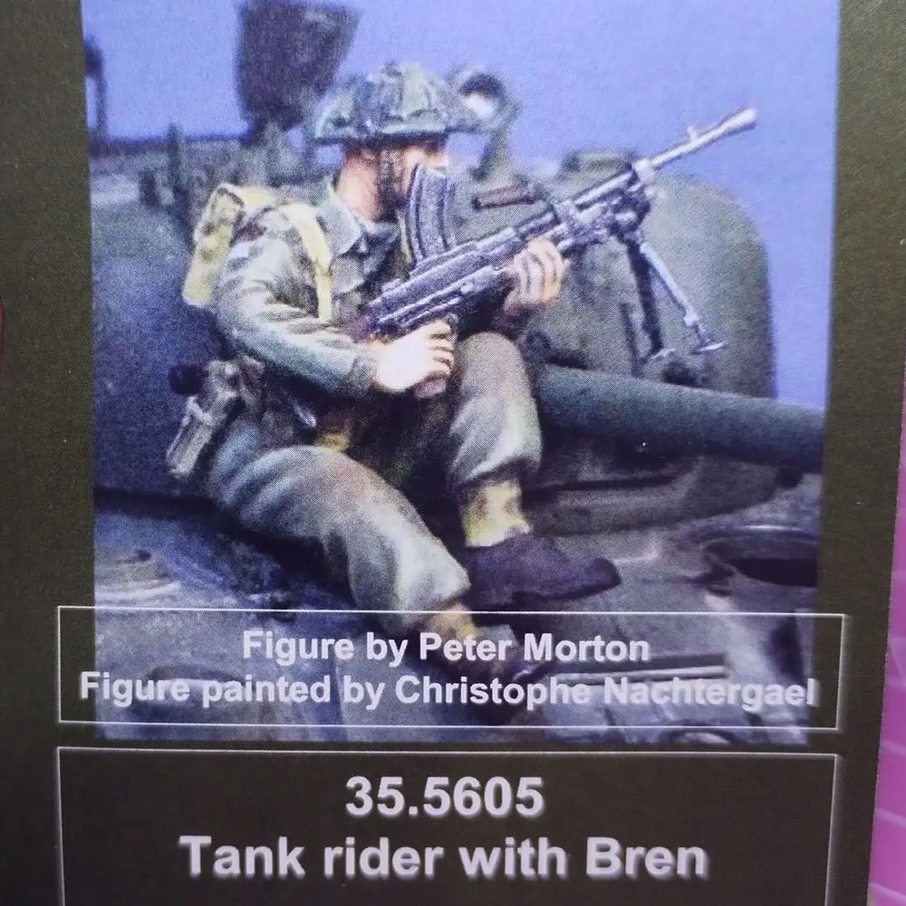 1/35 WWII German Tank Rider, Resin Model Figure Kit, Unassembled and Unpainted