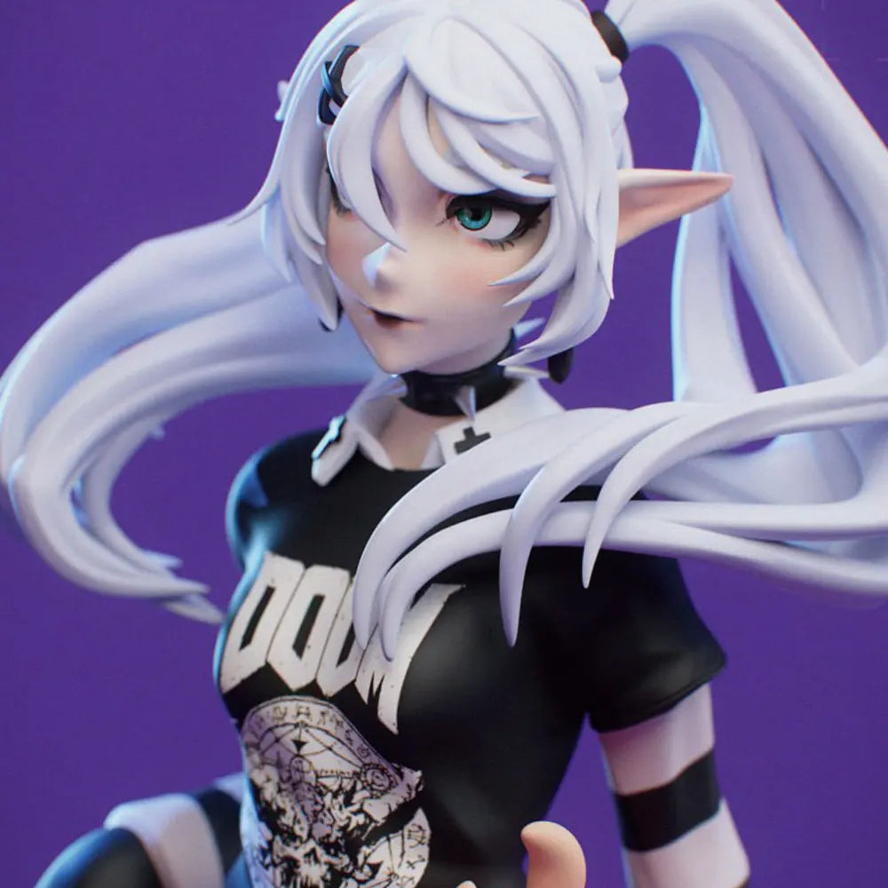 1/24 Anime Warrior with Braided Hair and Arm Wraps, Resin Model Figure Kit, Unassembled and Unpainted
