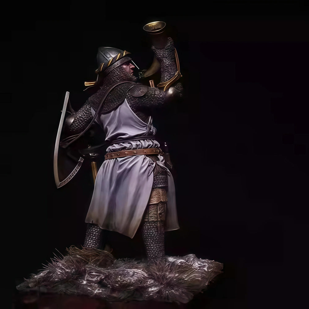 1/24 Victory Horn Warrior, Resin Model Figure Kit, Fantasy Theme, Unassembled and Unpainted